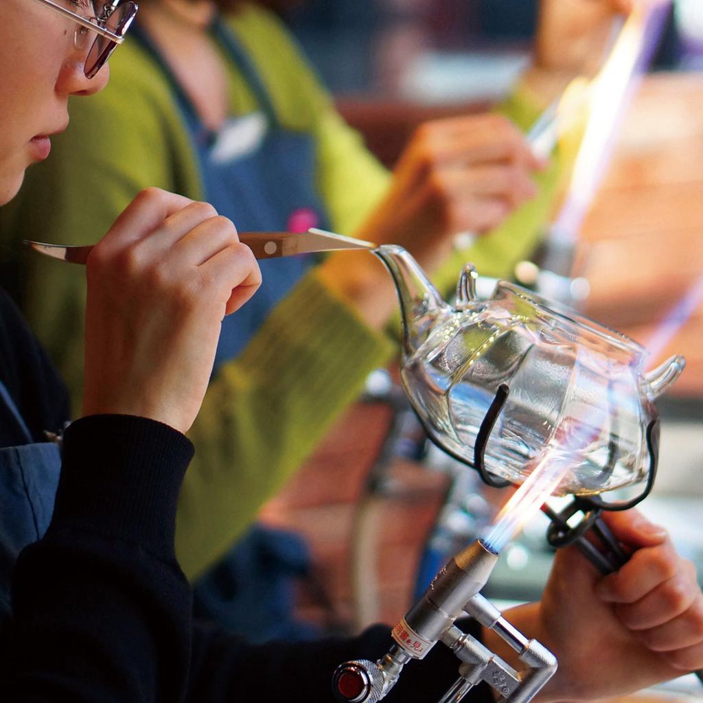 Hario Beads Wine Glass Stem Blue 400ml BS-400-BU