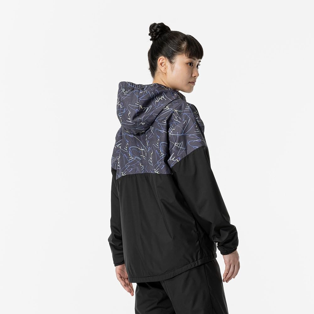 Mizuno Breath Thermo Training Warmer and Size S Jacket, Moisture-Wicking Heat-Generating, 32MEA831, Black,