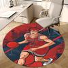 1pc Slam Dunk Anime Design Round Carpet - Shohoku 10 Chair Mat for Office, Home Decor