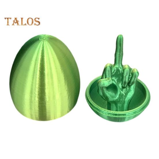 Easter Egg Middle Finger Prank Gift for Men Women 3D Printed Rude Egg Gag Hilarious Surprise Gift Unique Adult Joke Toy