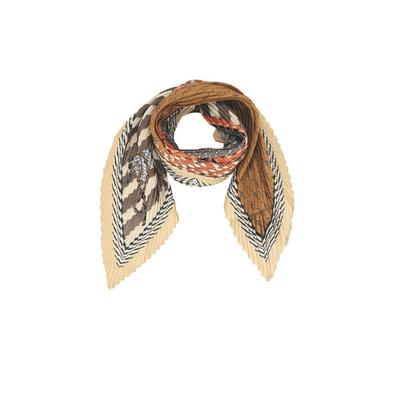 (2 Colors) Mixed Pattern Pleated Scarf LAAMO805