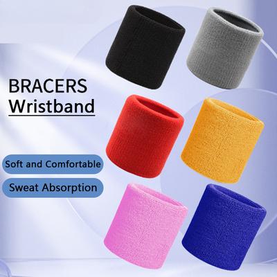 1 Piece Set of Sweatbands for Men and Women Sports Wristbands Cotton Sweatband for Tennis Basketball Football Running Gym Workout