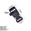 4pcs Black Side Release Buckle 14mm/15mm/16mm/20mm 550 Paracord Buckle New Bracelet Strap Buckle