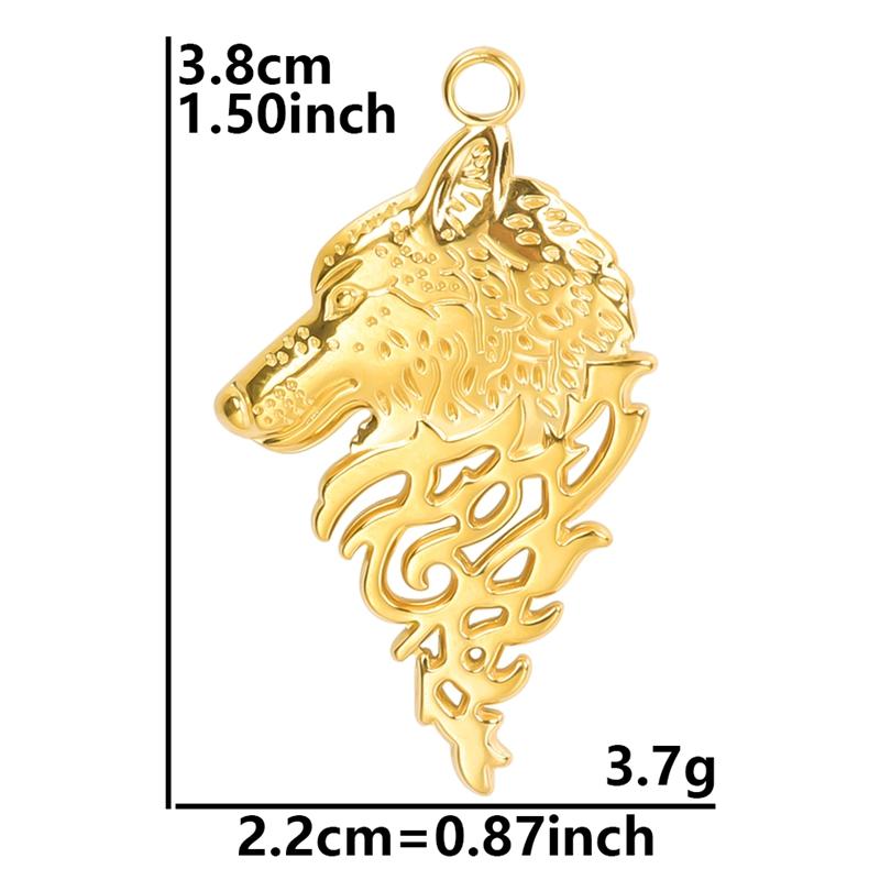 6pcs Gold Plated Butterfly Charms For Jewelry Making Bulk Stainless Steel Pendants Animal Dragonfly Cattle Peacock DIY Connector