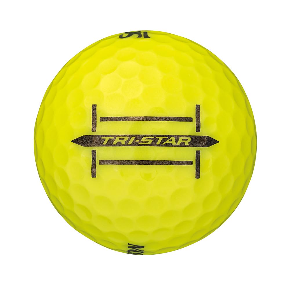 Srixon Golf Sleeve TRI-STAR5 Balls, Yellow, (3-pack) (Yellow/FF/Men's)
