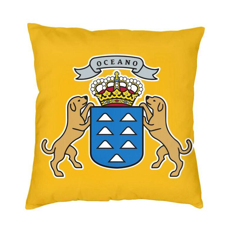 Nordic Canary Island Flag Cushion Cover Soft Flag Of Spain Throw Pillow Case Decoration Pillowcase