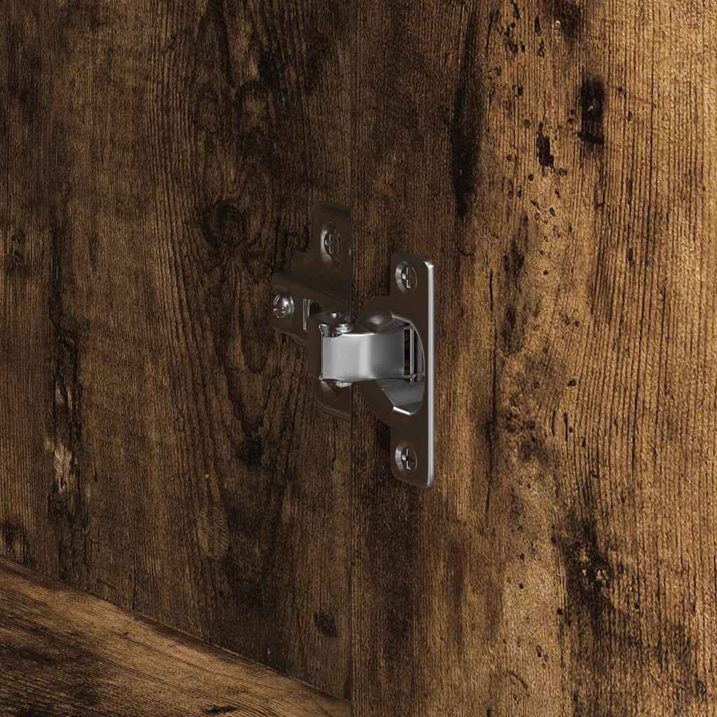 Sideboard Smoked Oak 120 x 41 x 75 cm Wood Based Material