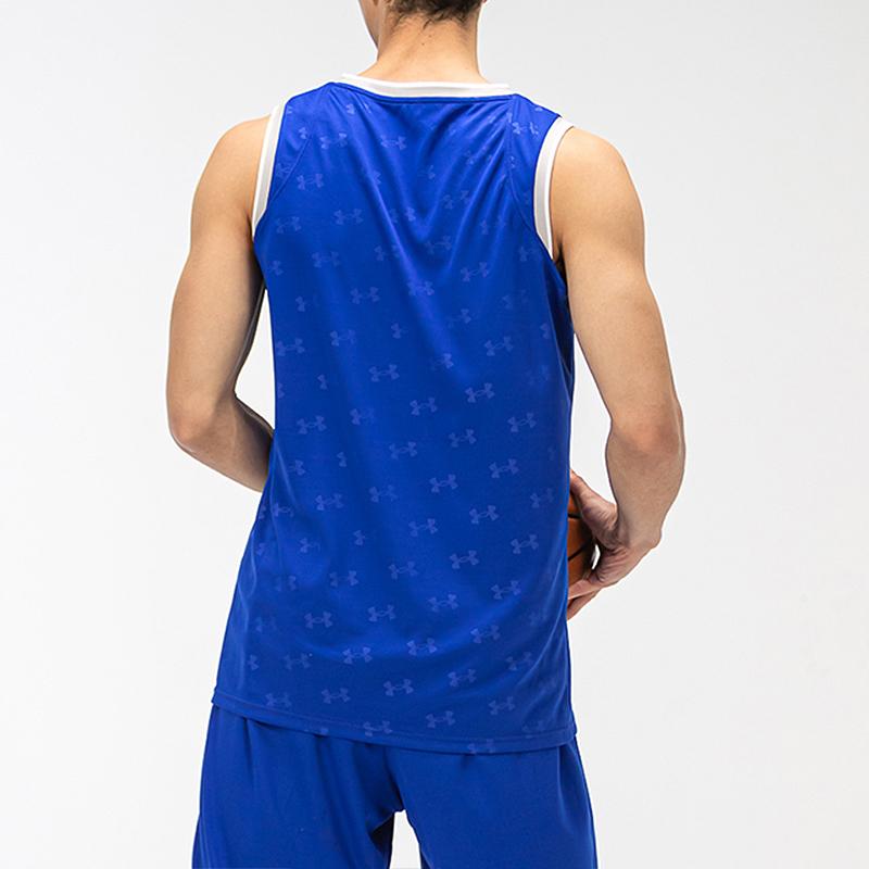 Under Armour Casual Sports Training Knit Basketball Vest Men Tops Royal-Blue 21500102-400