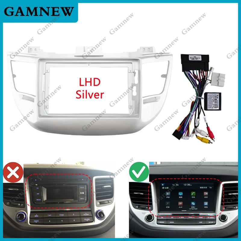 9 Inch Car Frame Fascia Adapter Android Radio Dash Fitting Panel Kit For Hyundai Tucson 2015-2018