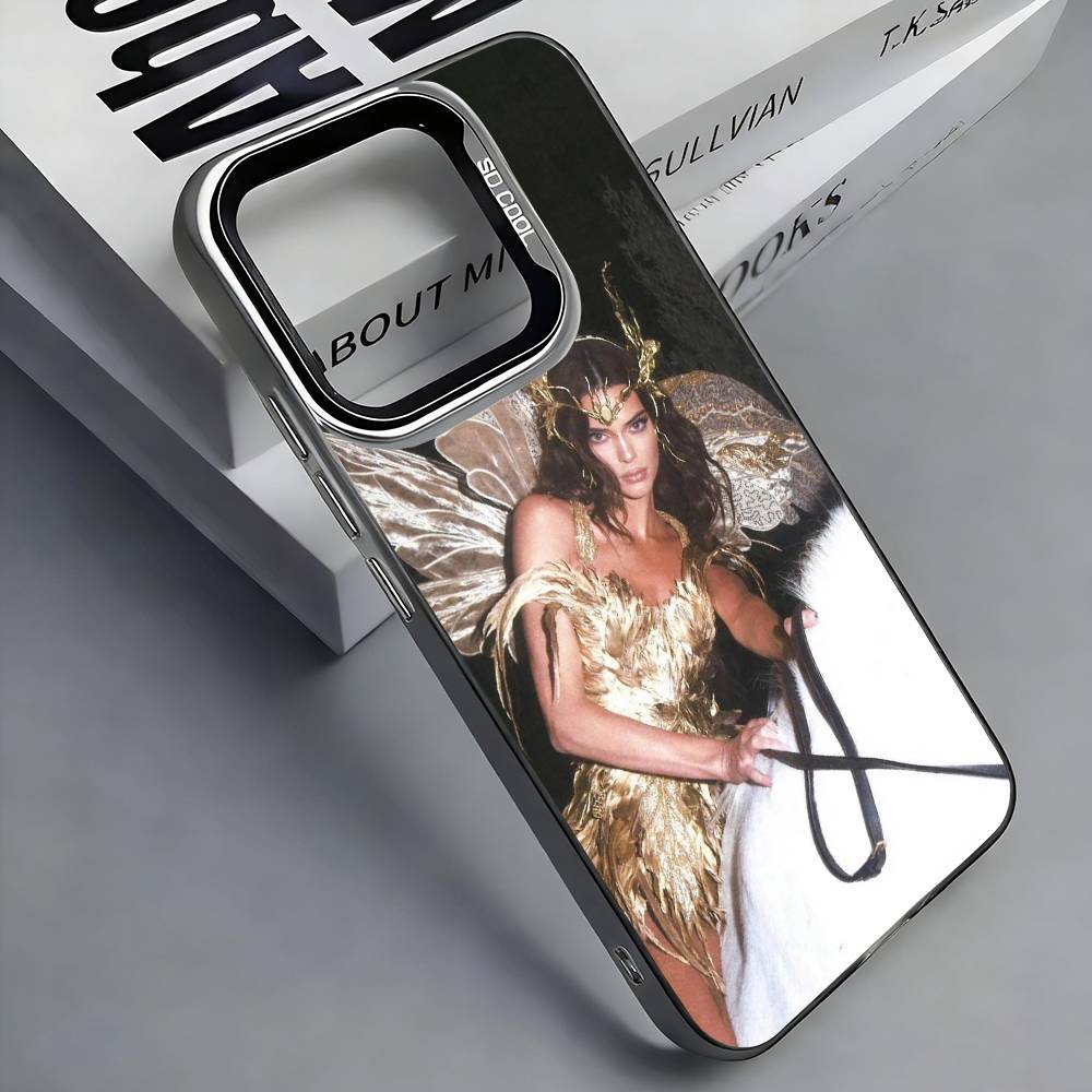 K-Kendall Jenner Phone Case For iPhone 17, 16,15,14,13,12,11 Plus,Pro Max, Colorful Silver Funda Cover iPhone17PRO