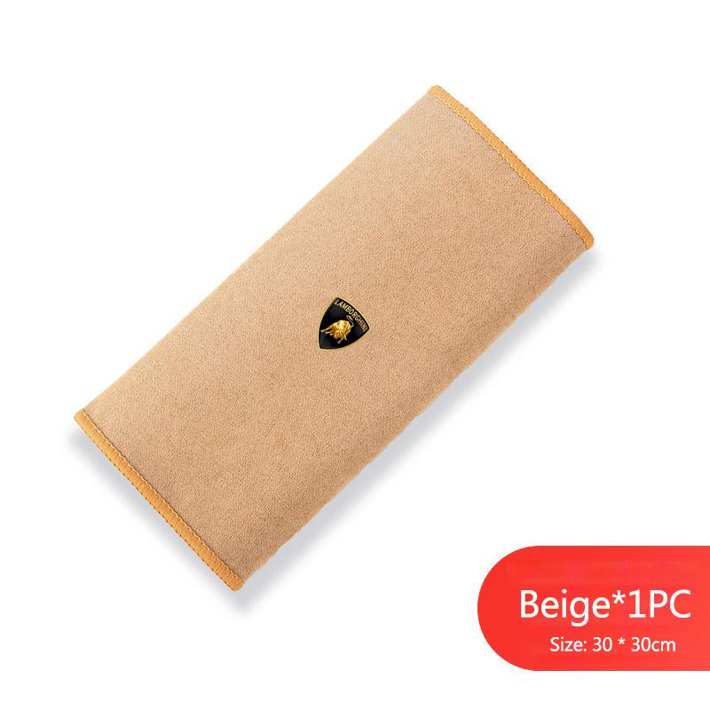 

Suede Car Washing Towel Microfiber Cleaning Rag Cloth Accessory For Lamborghini LP570 LP610 Urus LP700 LP770 Gallardo Aventador бежевий