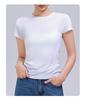 Damen Yoga T-Shirt aus Merinowolle - Schnelltrocknend, Hohe Elastizität, Figurschmeichelnd, Kurzarm