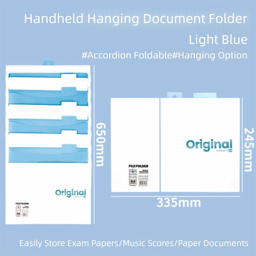 Six-grid Hanging Folder Multi-layer Insert Folders New Storage Folder  Student Office Supplies