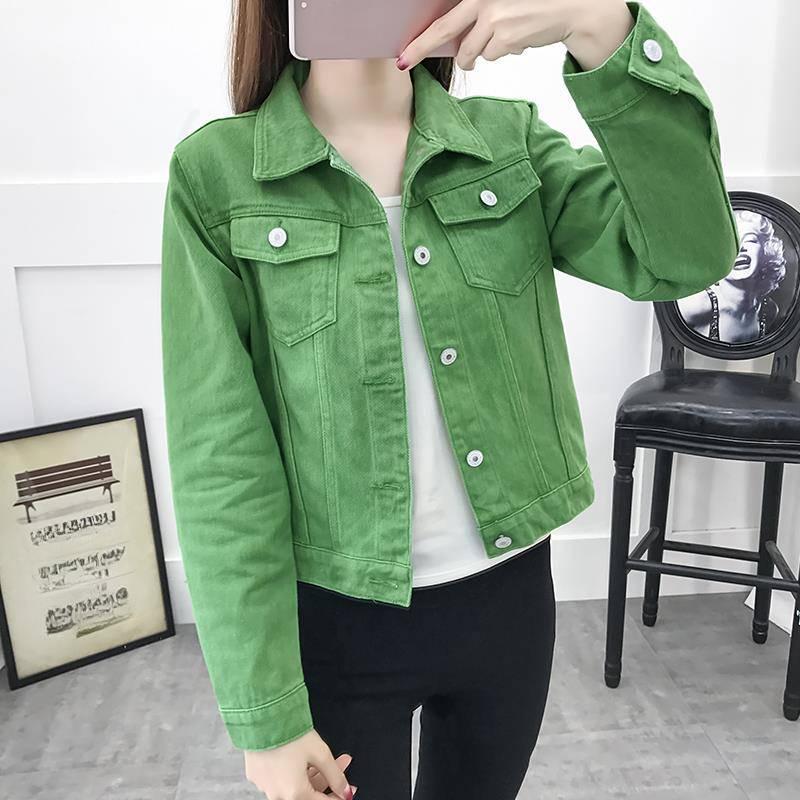 Fashion Slim Women Denim Jacket Female Loose Cowboy Coat 2019 Autumn Cool Pockets Girl Jean Outwear