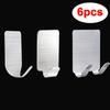 Self Adhesive Wall Hook Bathroom Kitchen Wall Door Hook Stainless Steel Hook Hanger Door Hanger Hook Holder Hat Key Towel Hooks