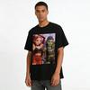Halloween Dark Style Anime Character Print Top Trendy Sweet Cool Demon Frankenstein Theme Casual T-Shirt Pure cotton T-shirt