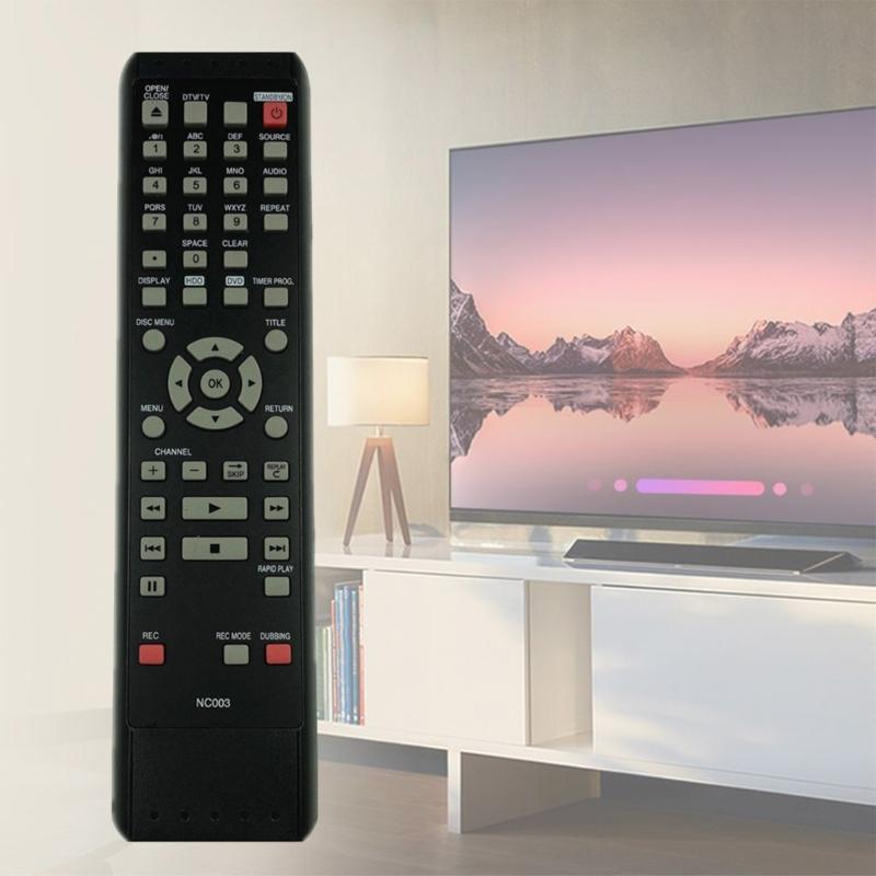 Easy to Use Remote for DVDs Recorders with Intuitives Button Layout for Home or Travel Use Ensuring Convenient Control