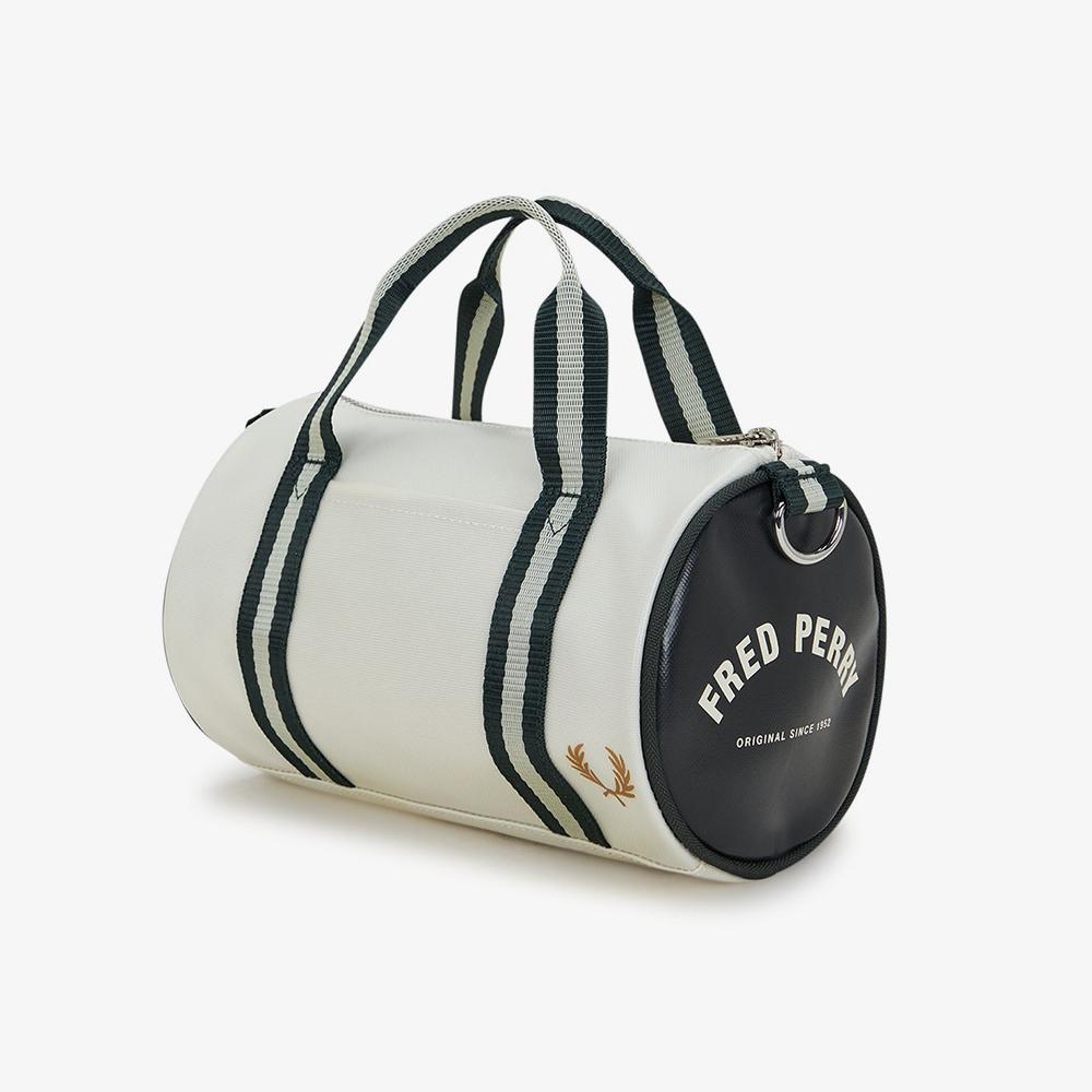 Fred Perry Classic Mini Barrel Bag - Ecru/Night Green Cfpu2519256-V11