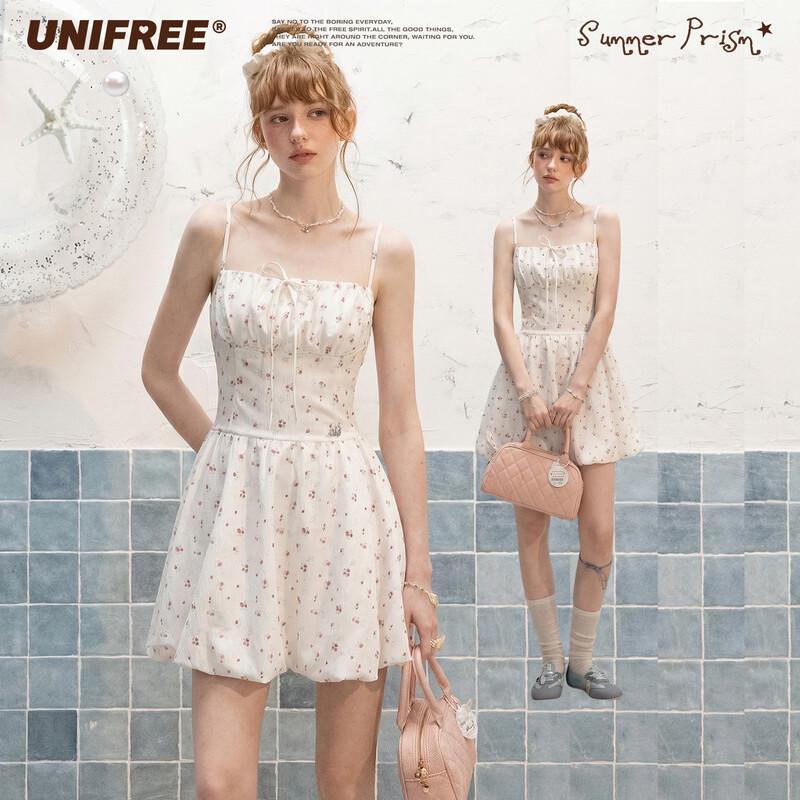 UNIFREE Floral Print Camisole Mini Dress M