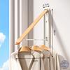 Foldable Wall-Mounted Clothes Drying Rack, Walnut Wood, 40/60/80 cm, for Balcony, Apartment