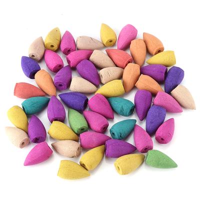 50 ks domácí přirozené zpětné kadidlo vonné aromaterapeutické kužely zpětného toku
