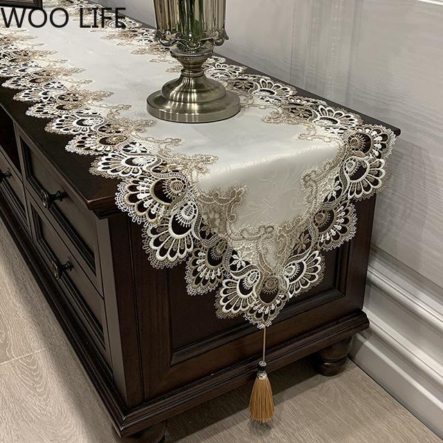 American-style Coffee Table Cloth, Lace Fabric, European-style Dressing Table Dust Cover