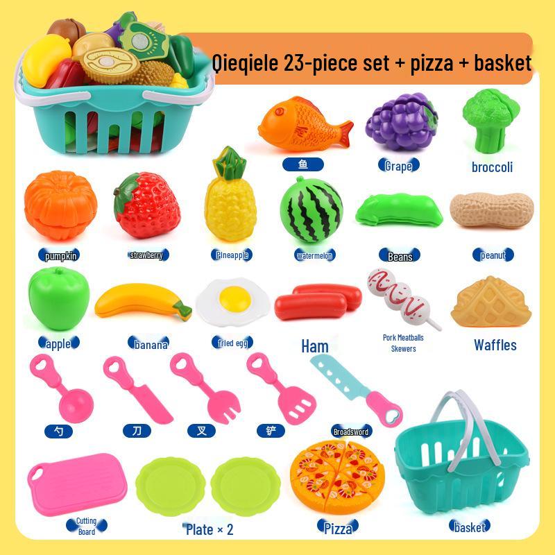 

Кухонный гарнитур для малышей Qieqiele: Детский игровой набор для нарезки фруктов и овощей — развивающая ролевая игра для девочек и мальчиков