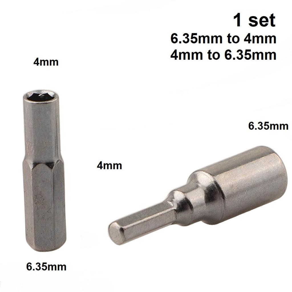Magnetic Adapter for 4mm To 6 35mm Bits Compatible with For Screwdriver Tools