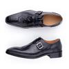 Fashion Trendy Fashion Men's Leather Shoes Handmade Monk Strap Rubber Sole Business Office Dress Office Footwear Zapatos Hombre Man Shoe