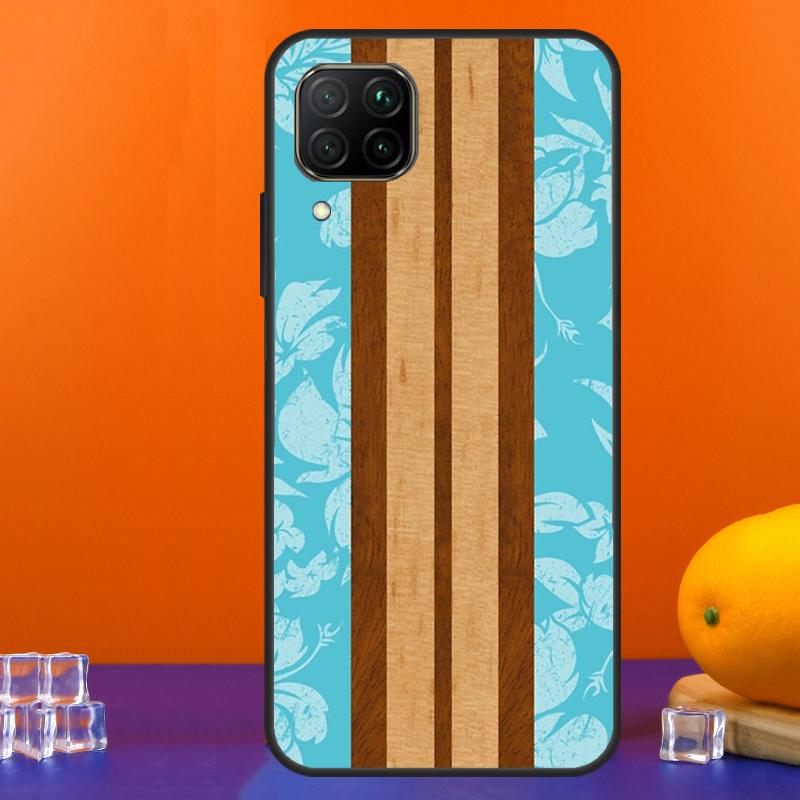 

Hawaiian Faux Wood Surfboard For Huawei Nova Y90 Y91 Y60 Y70 Y72 Y61 9 10 SE 12i 12s 11i 5T P60 Pro P20 P30 P40 Lite Case Huawei Nova 12i