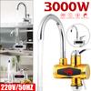 3KW Gold Electric Water Faucet Heater Tankless Electric Water Heater Led Digital Display Bathroom Kitchen Heater Faucet