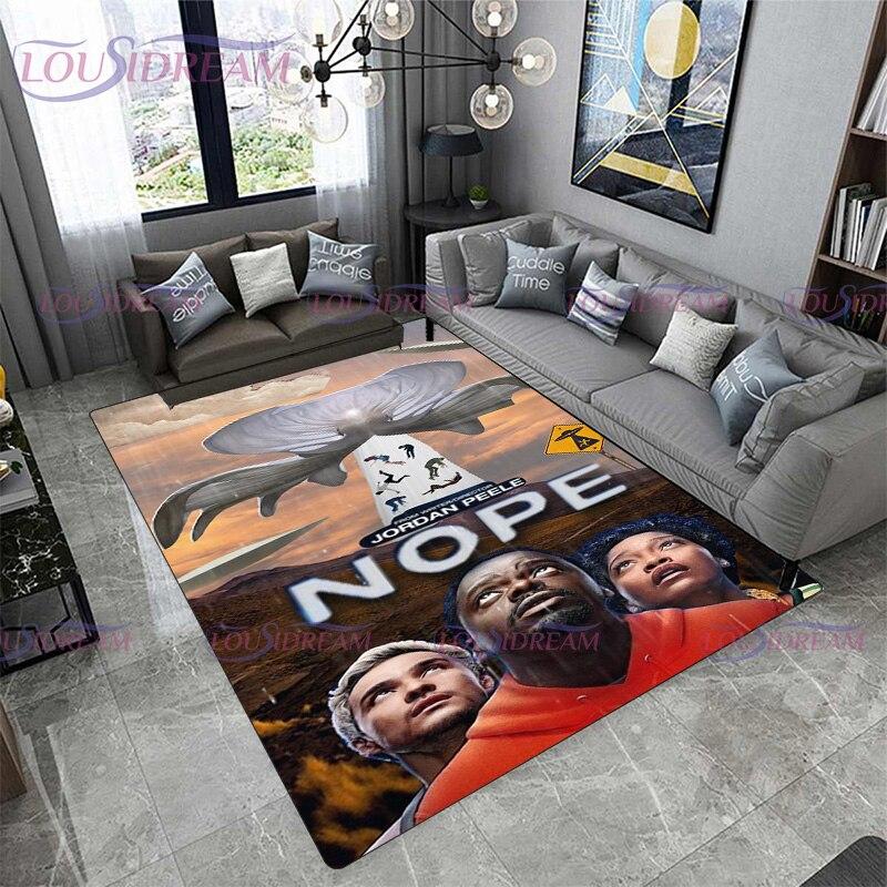 Film de groază Nu Covoare de zonă imprimate cu cai Sufragerie Covor mare Dormitor Casa Pardoseală anti-alunecare Covoraș din poliester