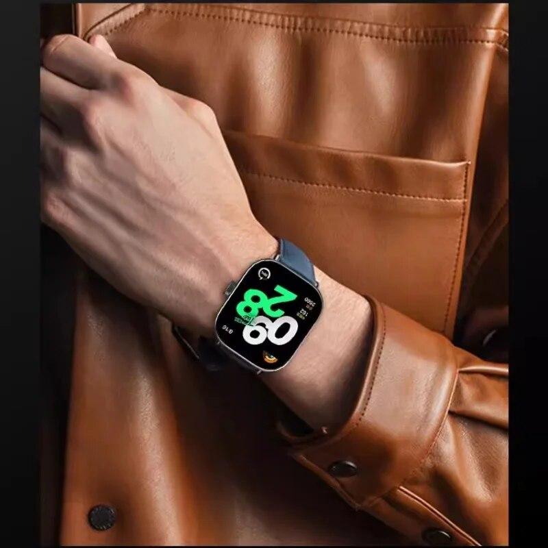 For Xiaomi Redmi Watch 6 5 4 Luxury Leather Strap Smart Watch xiaomi band 8Pro/9pro Band Wristband Breathable Bracelet Belt correa Accessories