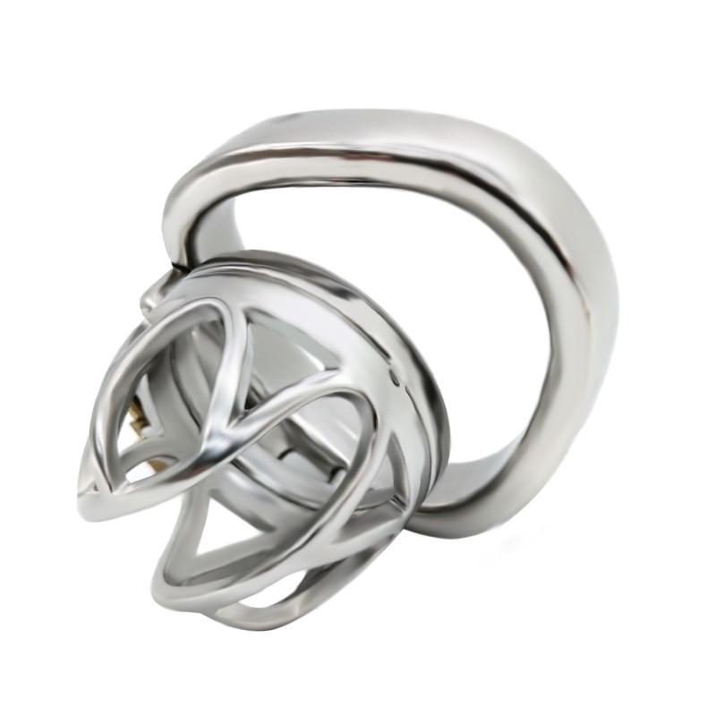 Male Chastity Lock Stainless Steel CB Penis Cage Metal Adult Sex Toys Ga Cock Ring Ball Stretcher Slave BDSM