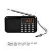 Y-896 Digital Radio Rechargeable Flashlight Function 3W Mini Portable FM Radio with TF Card Slot for the Aged