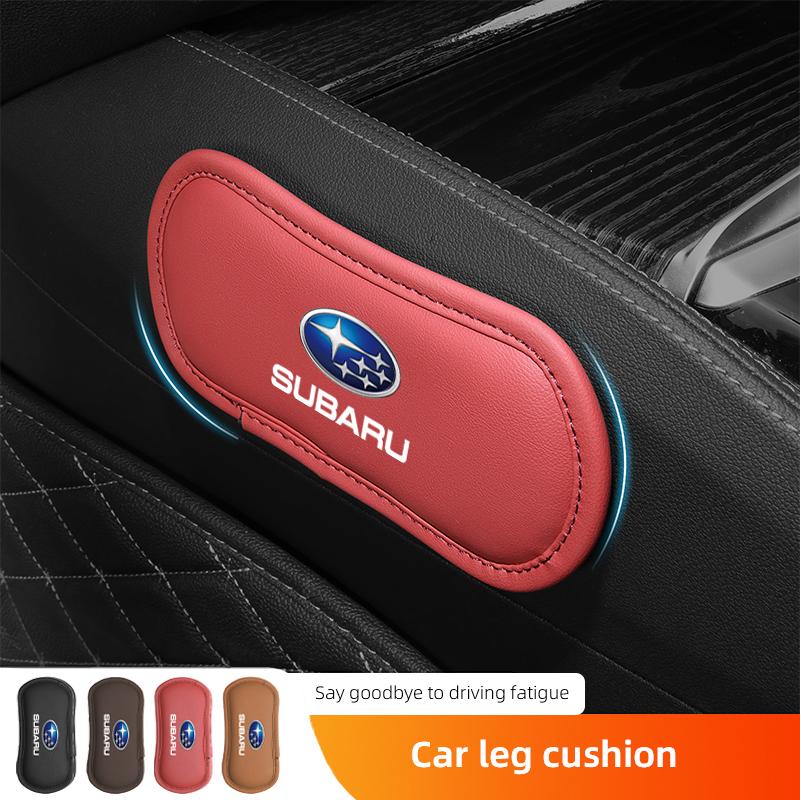 Leather Car Knee Pad Elastic Leg Cushion Armrest Pad Accessories For Subaru XV Legacy Impreza Crosstrek Forester Outback Smart wr3