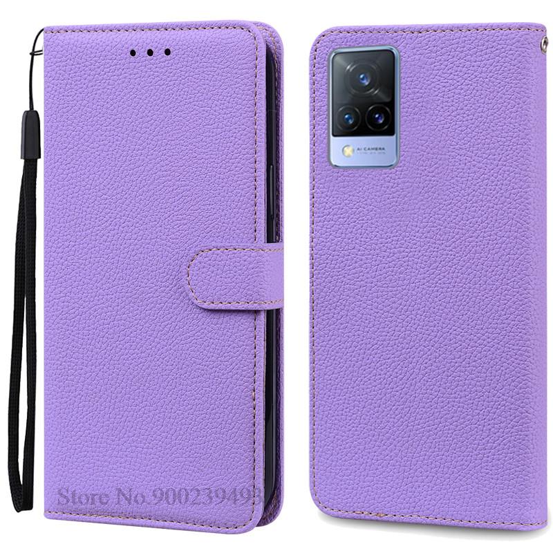 Pro Vivo V21 Pouzdro Silikonové Peněženkové Vyklápěcí Pouzdro na Telefon pro Vivo V2050 V2066 V2108 VivoV21 Kožené Pouzdro Coque pro Vivo V21 5G Fundas