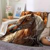 Beautiful Horse Customizable Name Home Customize Your Name Blankets Soft And Cozy With Lightweight Design Perfect For Picnics Sofa Office Bed Living