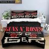 3D Print Guns N Roses GNR Band Retro Bedding Set Cute Quilt Cover Bed Cover With Pillowcase Twin Single Queen King Size Boys