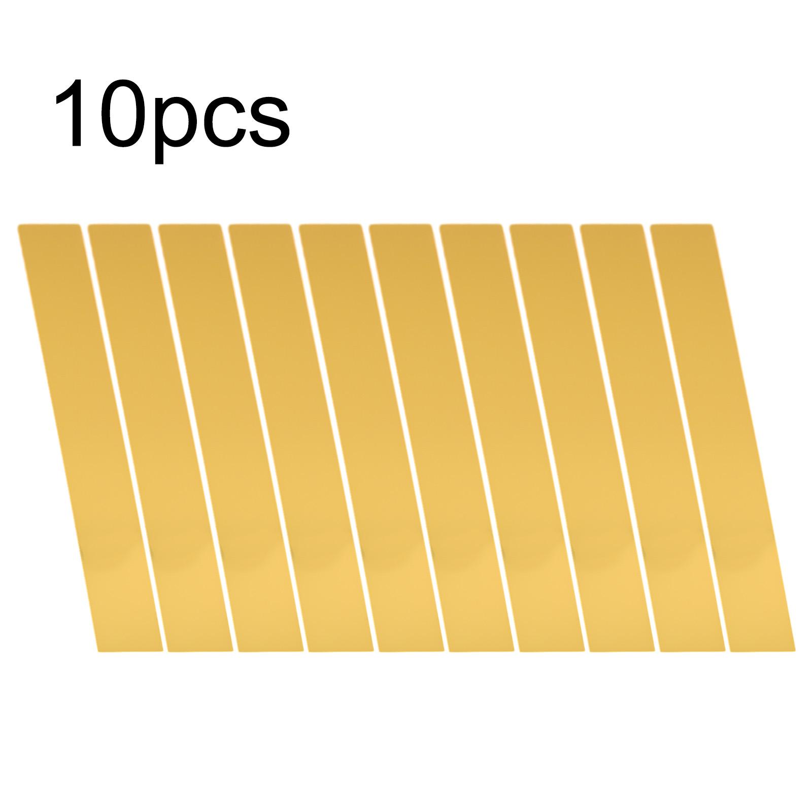 

10 шт. 5×50 см Длинная полоса Акриловая зеркальная мозаичная наклейка на стену Декор для гостиной спальни Подходит для стены за диваном, столовой золотой