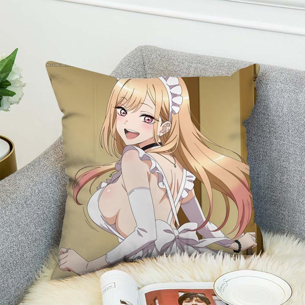 My D-Dress-Up DarlingS Pillow Case For Car Sofa Decorative Home Double-sided Print Plush Square Throw Pillow Cushion Cover