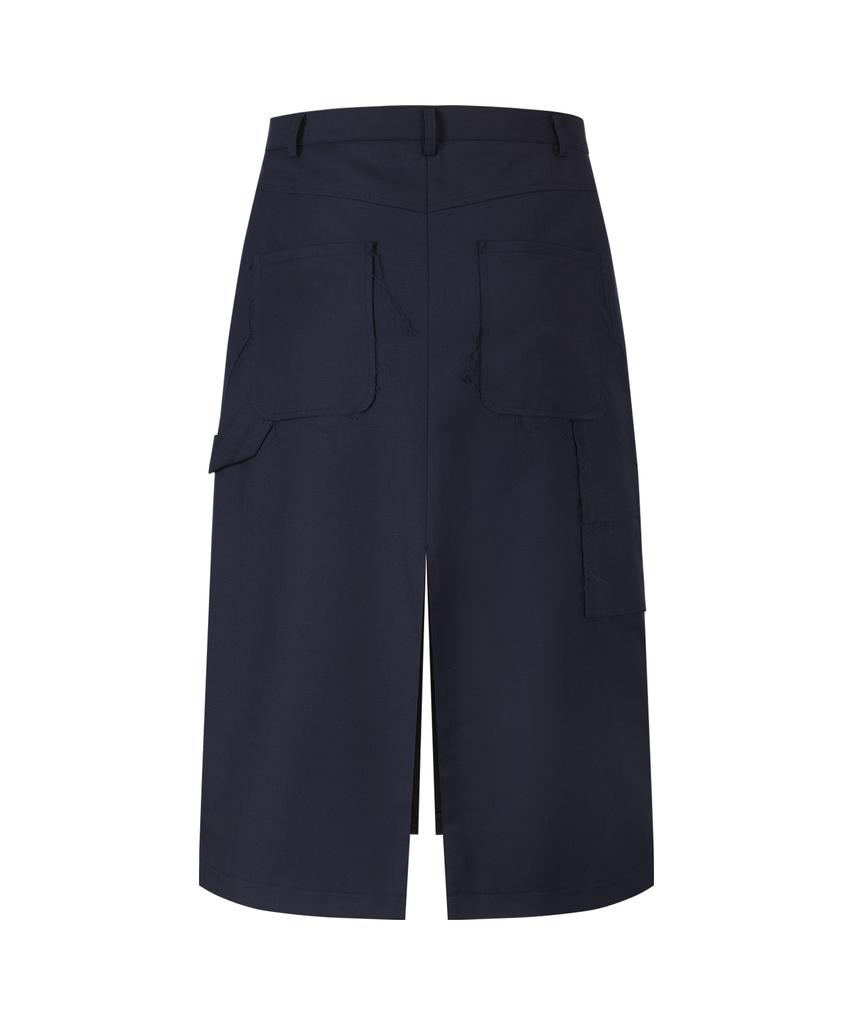 Cotton Rivers Club Double-Edged Skirt (Navy)