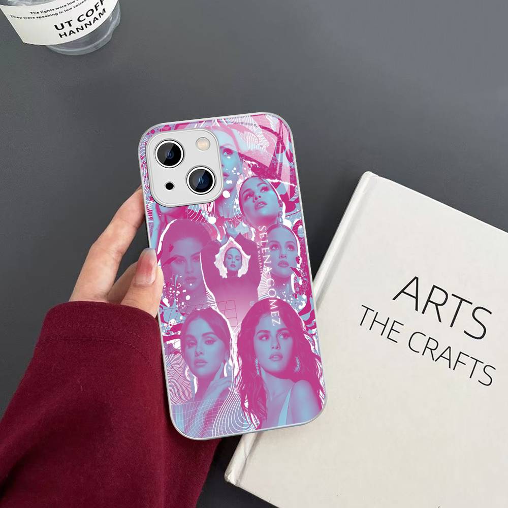 Singer Selena Gomez Tempered Glass For Iphone 14 13 12 11 Pro Mini XS MAX 14Plus X XS XR Fundas