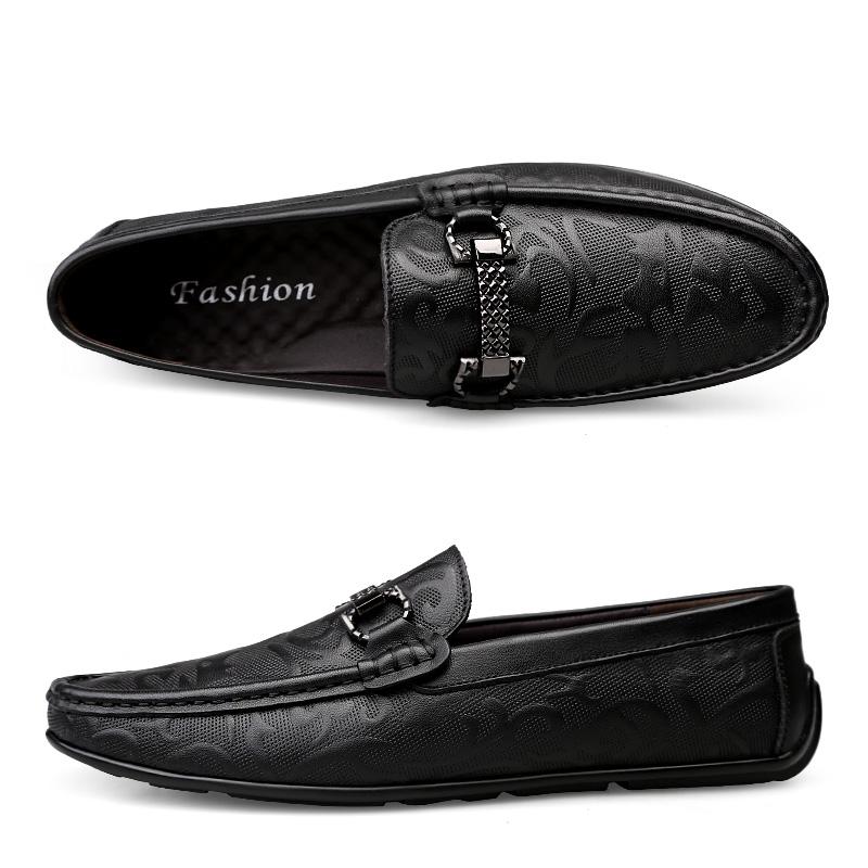 2024 Handgefertigte Herrenschuhe aus echtem Leder Luxusmarke Italienische Casual Herren Slipper Atmungsaktive Fahrschuhe Slipper Mokassins Retro