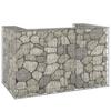 Vidaxl Gabion Waste Bin Cover, Steel, 180X100X110 Cm
