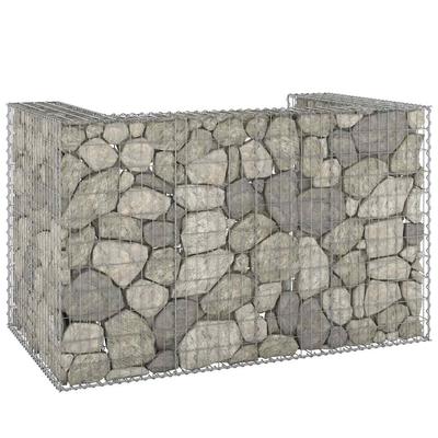 Vidaxl Gabion Waste Bin Cover, Steel, 180X100X110 Cm