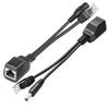 10pcs(5pair) POE Splitter POE Switch POE Cable Adapter Tape Screened 5V 12V 24V 48V Power Supply Cable 5.5*2.1mm