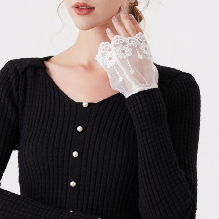 Manichetta in Cotone Multiuso Coprimanica Design Facile da Curare Traspirante Miglioramento per Abbigliamento Formale e Casual