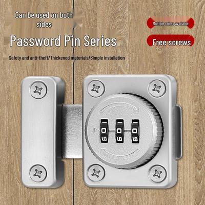 Thickened No-Drill Password Lock for Cabinet Doors and Drawers