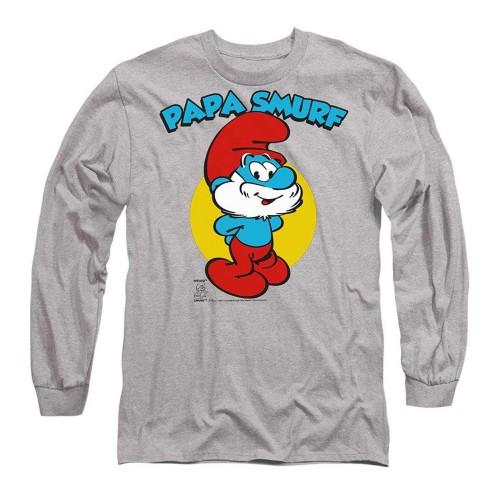The Smurfs Mens Papa Smurf Long-Sleeved T-Shirt